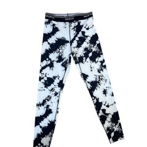 Wildfox Black and White Tie-Dye Leggings